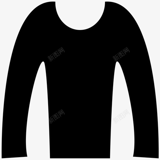 套头衫身体衣服图标svg_新图网 https://ixintu.com 套头衫 女人 女装 脖子 衣服 衣服大胆的固体图标 身体 躯干 长裙
