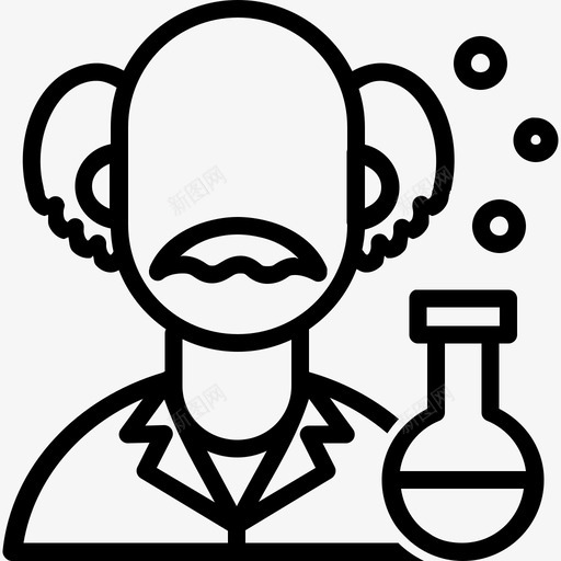 科学家科学研究员图标svg_新图网 https://ixintu.com 专业卷1 实验 方法论 爱因斯坦 爱因斯坦素材 研究 研究员 科学 科学家 证据 领域