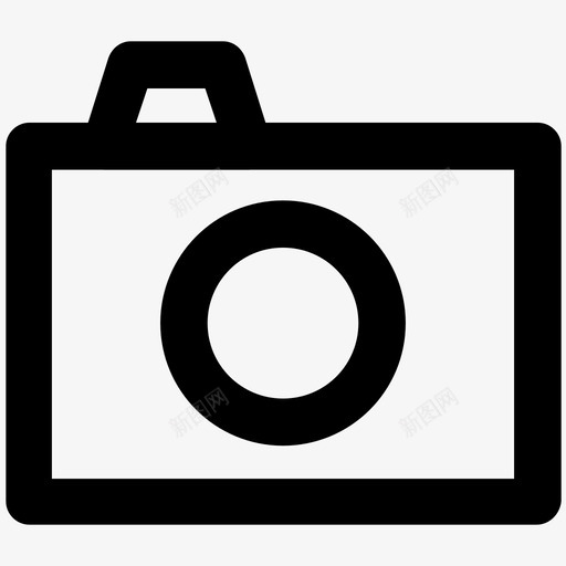 相机夏季加粗线条图标svg_新图网 https://ixintu.com 夏季加粗线条图标 相机