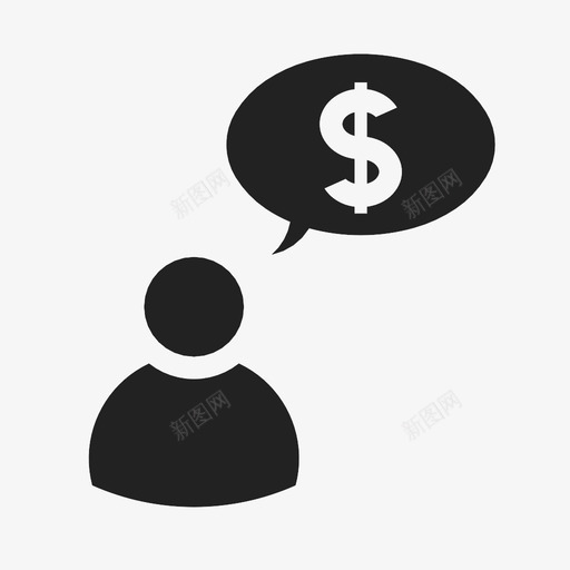 商人会说话有钱图标svg_新图网 https://ixintu.com 会说话 商人 有人 有钱 有领导 经济 贸易