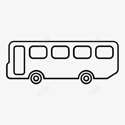 巴士旅游交通图标svg_新图网 https://ixintu.com 交通 假日和娱乐概述 客运车辆 巴士 旅游 校车 班车 通勤车 面包车