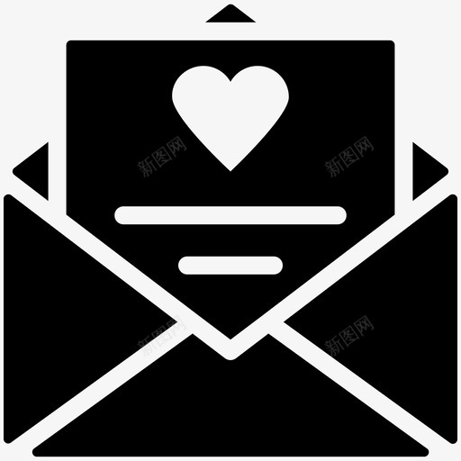 情书你很特别程序化图标svg_新图网 https://ixintu.com 你很特别 心形符号 情书 想你 感情 浪漫情怀 爱情和浪漫的酷矢量图标 程序化 通信