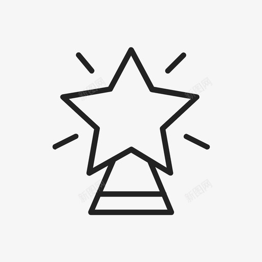 树顶星星天空图标svg_新图网 https://ixintu.com 传统 光 光芒 圣诞节 天使 天空 家庭 星星 树顶 荣誉