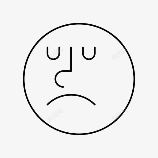 悲伤卡通骰子图标svg_新图网 https://ixintu.com 卡通 悲伤 痛苦 笑脸 脸 表情符号 骰子