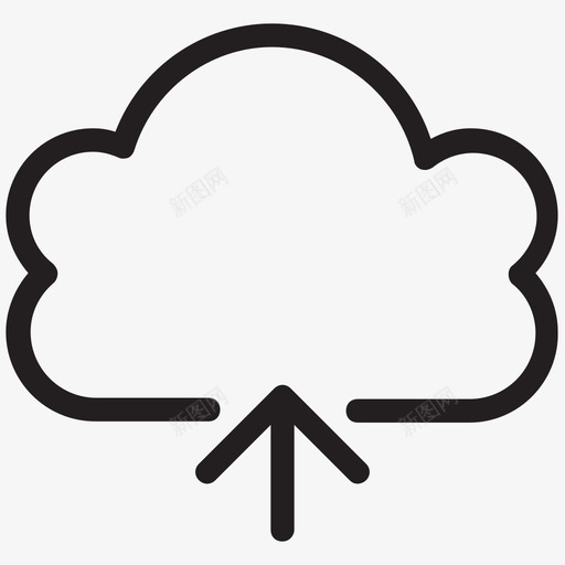 云上载web和用户界面图标svg_新图网 https://ixintu.com web和用户界面图标 云上载