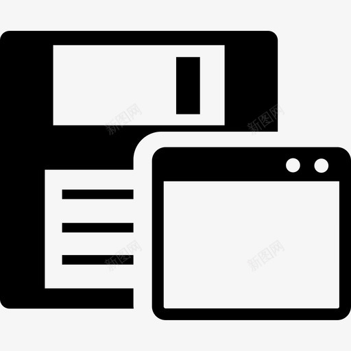 开放式视窗软磁盘介面基本应用图标svg_新图网 https://ixintu.com 介面 基本应用 开放式视窗软磁盘