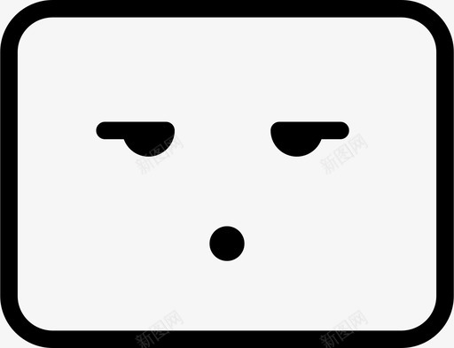 无语安静眩目图标svg_新图网 https://ixintu.com 化身 安静 惊讶 无语 沉默 眩目 笑脸 脸 茫然 表情
