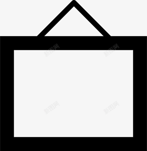 画框绘画整体图标svg_新图网 https://ixintu.com 博物馆 危险 悬挂 放大镜 整体 画框 绘画 艺术品 视觉 预测