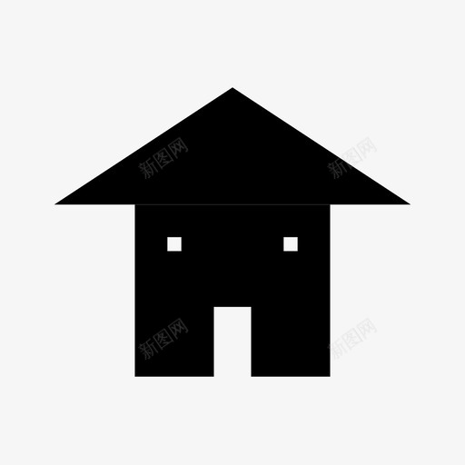 家窗户房间图标svg_新图网 https://ixintu.com 住宅 假日 办公室 家 家庭 屋顶房子 房子 房间 窗户 酒店 门