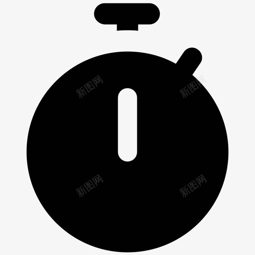 秒表交易加粗实心图标svg_新图网 https://ixintu.com 交易加粗实心图标 秒表
