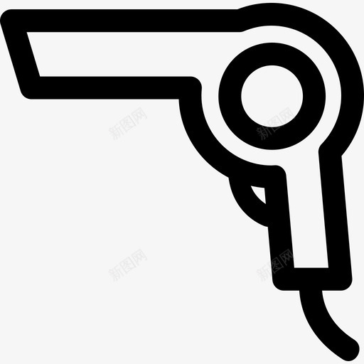 吹风机外形工具和器具灯塔图标svg_新图网 https://ixintu.com 吹风机外形 工具和器具 灯塔