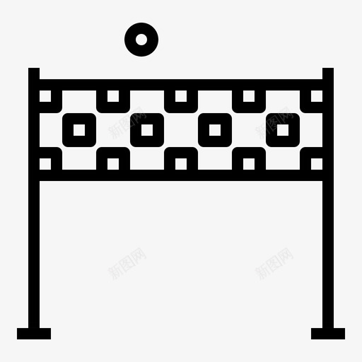 排球沙滩颠簸图标svg_新图网 https://ixintu.com 打球 扣球 排球 沙滩 游戏 网 运动 颠簸