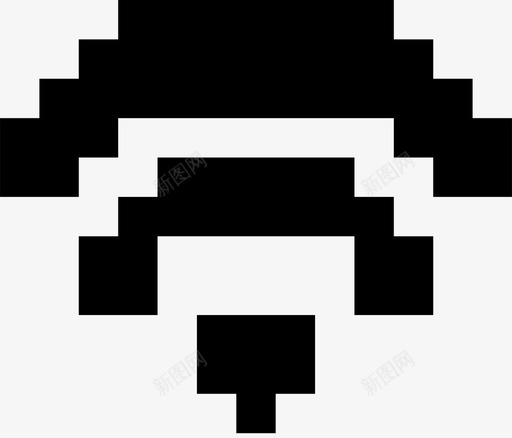 wifi接入代码图标svg_新图网 https://ixintu.com wifi 互联网 代码 像素图标 接入 无线 热点 设施 路由器 连接