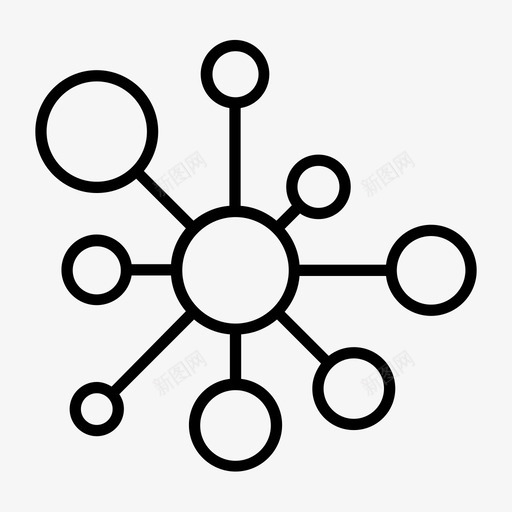 分享在线链接图标svg_新图网 https://ixintu.com 分享 分享就是关心 同事 在线 小组 按钮 数据 朋友 生物学 社交 链接