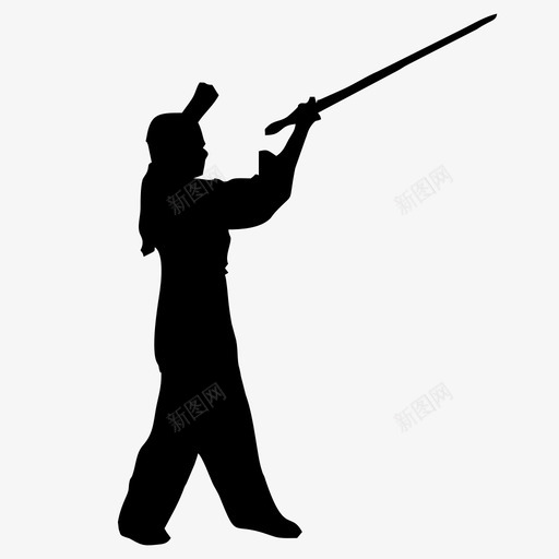 太极拳图标svg_新图网 https://ixintu.com 太极小人 太极拳 手绘