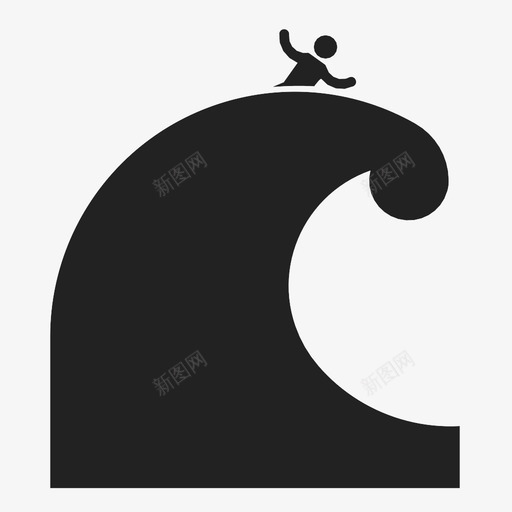 海啸海浪水图标svg_新图网 https://ixintu.com 大 天气 水 海啸 海浪 灾难 移动 自然 船 蓝色