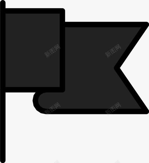 旗帜旗杆旗旗图标svg_新图网 https://ixintu.com 信号 挥舞 旗帜 旗旗 旗杆 标志