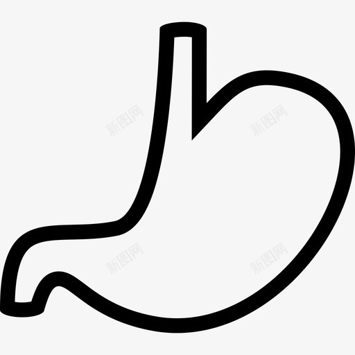 胃腹部身体图标svg_新图网 https://ixintu.com 医学大纲 器官 消化 肚子 胃 腹部 身体