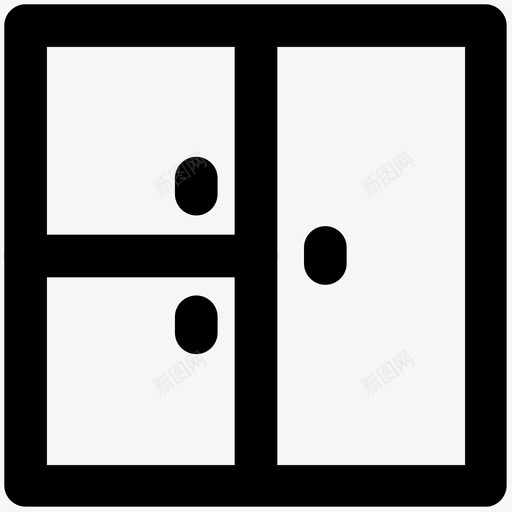 衣橱衣柜柜子图标svg_新图网 https://ixintu.com 东边 保险柜 建筑和家具粗体线条图标 抽屉 柜子 衣柜 衣橱
