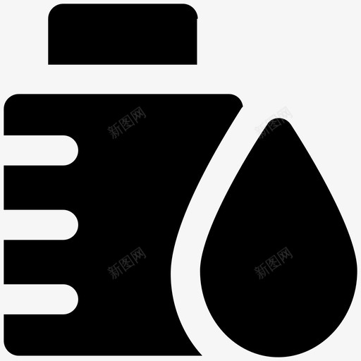 糖浆瓶健康大胆的固体图标svg_新图网 https://ixintu.com 健康大胆的固体图标 糖浆瓶
