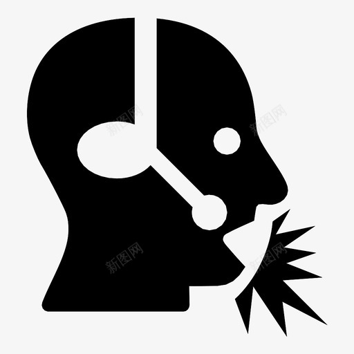 操作员按零可怕图标svg_新图网 https://ixintu.com 可怕 喊叫 回答 按零 控制 操作员 支持问题 攻击性 说 路线 连接