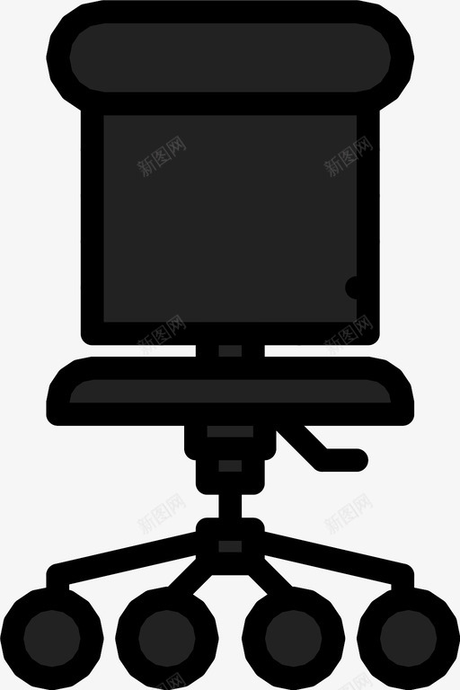 办公椅物品材料图标svg_新图网 https://ixintu.com 办公椅 家具 房屋 房间 材料 物品