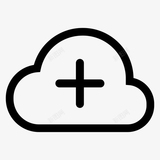 云添加附加选择图标svg_新图网 https://ixintu.com ios云 云上载 云添加 更多 标记 选择 附加