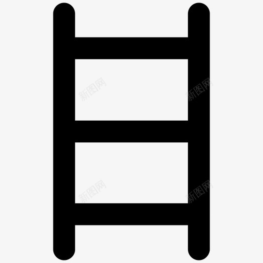 梯子建筑和家具加粗线条图标svg_新图网 https://ixintu.com 建筑和家具加粗线条图标 梯子