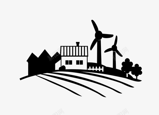 生态景观图标svg_新图网 https://ixintu.com 生态景观