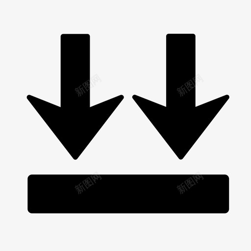 双箭头否移动图标svg_新图网 https://ixintu.com 下载 保留 加粗 双箭头 否 售出 方向 移动 箭头 金色