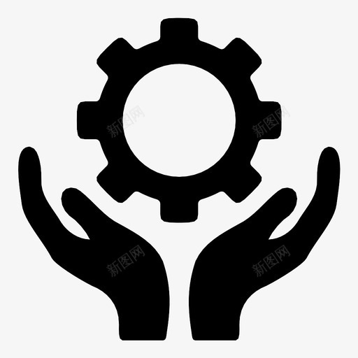 维护设置维修工具图标svg_新图网 https://ixintu.com 保养 修理 工业 手 维修 维修工具 维护 设置 齿轮