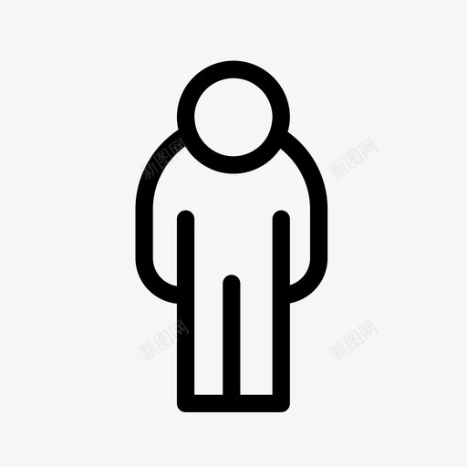 男人普通人人图标svg_新图网 https://ixintu.com 人 普通人 用户 男人 线图标用户界面