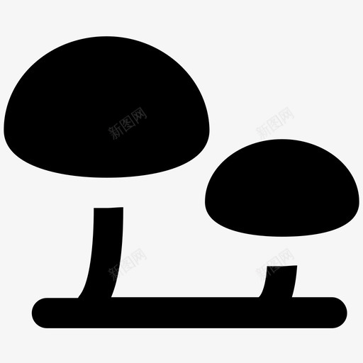 蘑菇食物大胆的固体图标svg_新图网 https://ixintu.com 蘑菇 食物大胆的固体图标