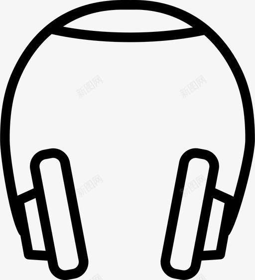 耳机放置结束图标svg_新图网 https://ixintu.com 乐器 听 声音 放置 结束 耳朵 耳机 音乐 音乐大纲