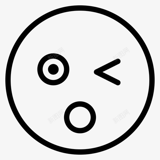 惊喜音乐管理图标svg_新图网 https://ixintu.com labrotory 免提 化身 平滑情绪 情绪 惊喜 眨眼 管理 脸 音乐 预测