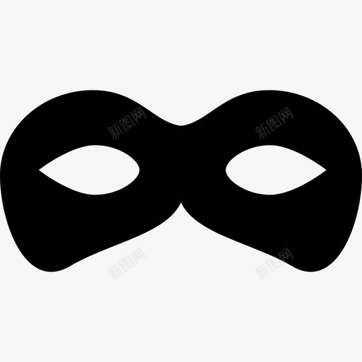 嘉年华黑面具外形轮廓造型嘉年华面具图标svg_新图网 https://ixintu.com 嘉年华面具 嘉年华黑面具外形轮廓 造型
