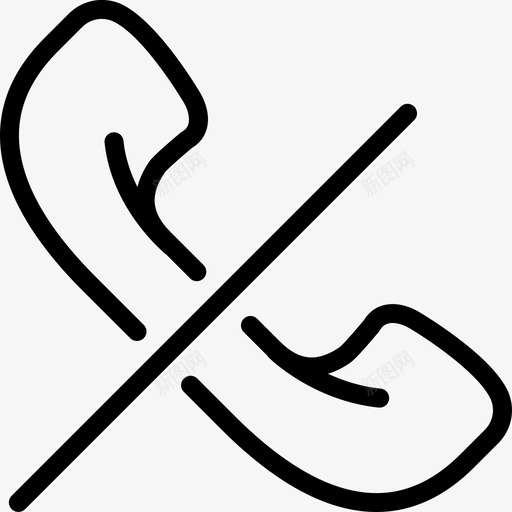 结束电话呼叫静音挂起图标svg_新图网 https://ixintu.com smashicons对话大纲 取消 完成 挂电话 挂起 结束电话呼叫 退出 通话 静音