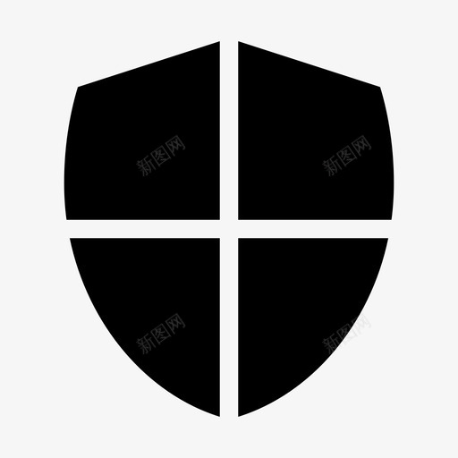 盾牌防御荣誉图标svg_新图网 https://ixintu.com 交叉 保护 徽章 扣 格挡 盾牌 荣誉 防御 防病毒 雕文