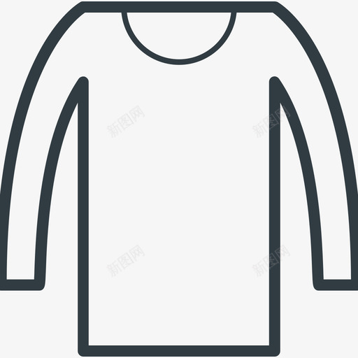 摇摆连衣裙时尚和服装线图标svg_新图网 https://ixintu.com 摇摆连衣裙 时尚和服装矢量线图标