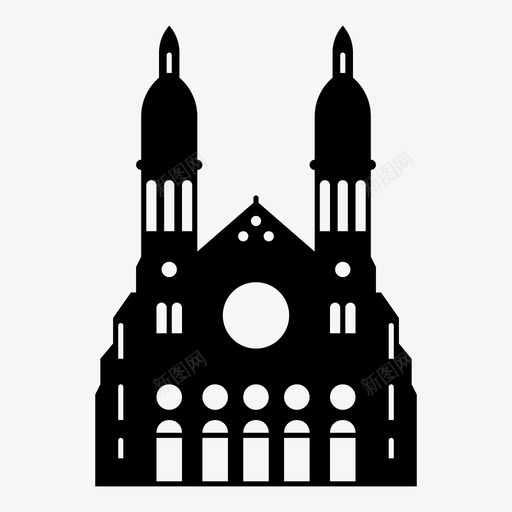 太子港大教堂窗户尖顶图标svg_新图网 https://ixintu.com 地标 太子港 太子港大教堂 尖顶 建筑 教堂 海地 窗户 美国 美国首都 门