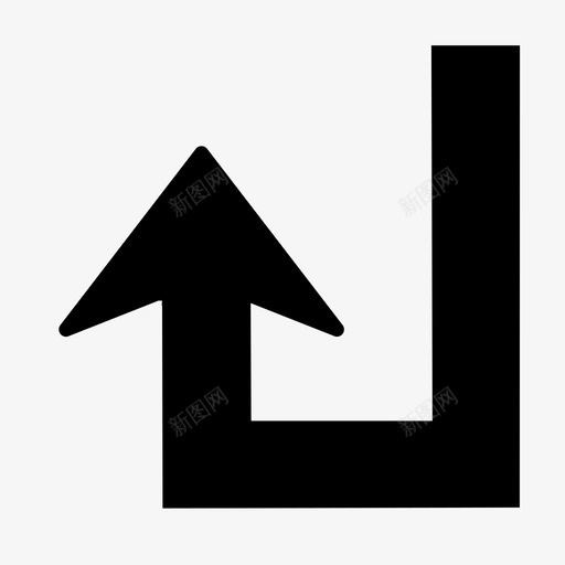箭头向上向左箭头图标svg_新图网 https://ixintu.com 箭头 箭头向上向左