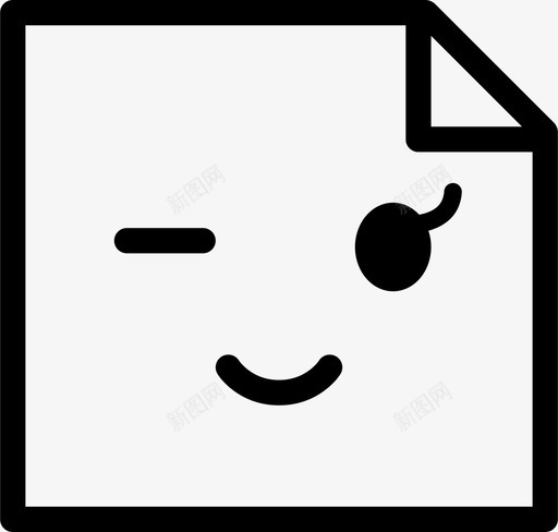 快乐一只眼睛注意图标svg_新图网 https://ixintu.com 一只眼睛 化身 微笑 快乐 折叠 注意 睫毛 笑脸 脸 表情 角落