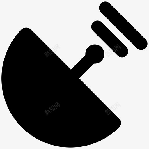 卫星天线云计算大胆的固体图标svg_新图网 https://ixintu.com 云计算大胆的固体图标 卫星天线