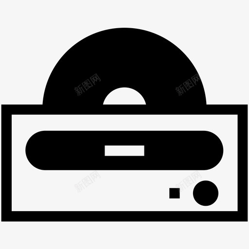 cd播放器音乐多媒体图标svg_新图网 https://ixintu.com cd播放器 cd驱动器 dvd播放器 多媒体 娱乐 电子产品 电子图标 音乐