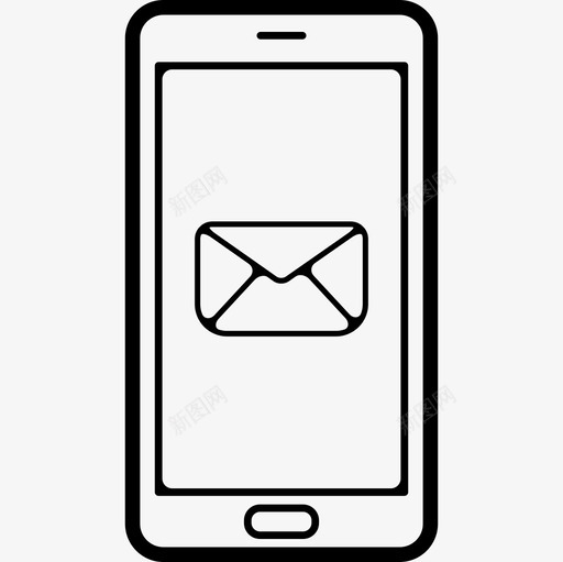 手机屏幕上的电子邮件签名工具和用具手机图标svg_新图网 https://ixintu.com 工具和用具 手机 手机屏幕上的电子邮件签名