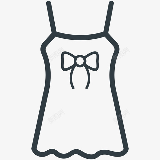 衬衫时尚和衣服线图标svg_新图网 https://ixintu.com 时尚和衣服矢量线图标 衬衫