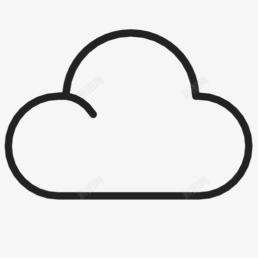 云多云棉花图标svg_新图网 https://ixintu.com 云 夏天 多云 天气 天空 棉花 水蒸气 雨