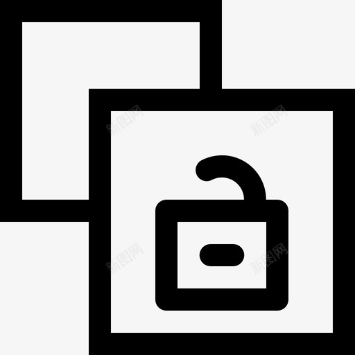 解锁副本编辑器用户界面图标svg_新图网 https://ixintu.com 编辑器用户界面 解锁副本