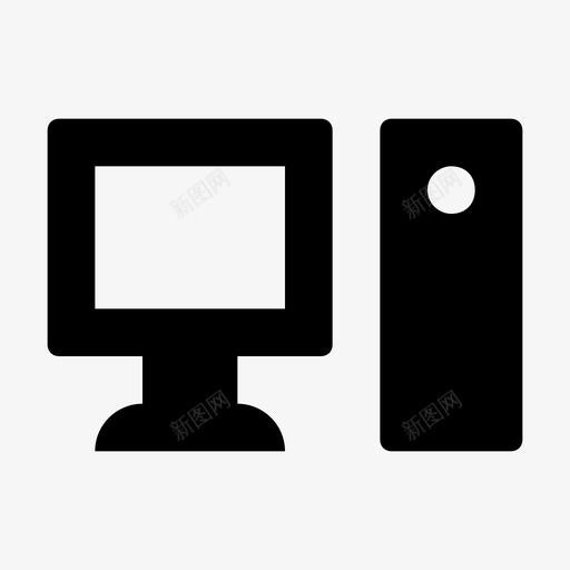 电脑软件个人电脑图标svg_新图网 https://ixintu.com 个人电脑 互联网 台式电脑 在线 塔式电脑 显示器 电脑 硬盘 视频游戏材料设计图标 软件