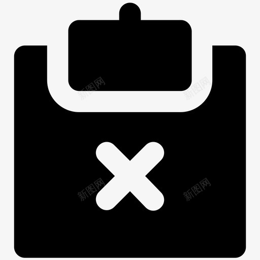 错误文章剪贴板交叉图标svg_新图网 https://ixintu.com 交叉 剪贴板 医疗报告 拒绝 搜索引擎优化和营销加粗实线图标 文件夹 药品表 药物 错误文章